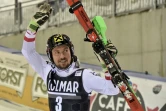 L'Autrichien Marcel Hirscher après sa victoire sur le slalom de Madonna di Campiglio, en Italie, le 22 décembre 2017