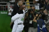 Le judoka français Teddy Riner célèbre sa victoire finale aux JO de Rio, le 12 août 2016