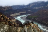 Le grand canyon du Yarlung Zangbo qui traverse la ville de Nyingchi, le 28 mars 2021 au Tibet