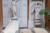 Photo diffuséele 11 juillet 2019 montrant les tombes de deux princesses inhumées au XIXe dans le cimetière teutonique du Vatican