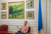 Le ministre ukrainien des Affaires étrangères Dmytro Kouleba lors d'une interview avec l'AFP, le 16 août 2023 à Kiev