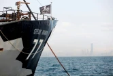 Un bateau de l'ONG Sea Shepherd au large de Hong Kong en avril 2016