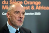 Stéphane Richard, PDG d'Orange, le 8 janvier 2020 à Casablanca
