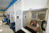 Hank Skinner, un condamné à mort pour meurtre qui clame son innocence, le 25 mai 2022 au parloir de la prison de Livingston, au Texas