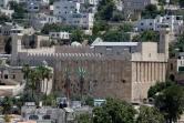Vue générale du Tombeau des Patriarches, également appelé Mosquée d'Ibrahim, le 29 juin 2017 à Hébron