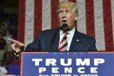 Le candidat républicain Donald Trump en campagne le 24 septembre 2016 à  à Roanoke en Virginie