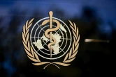 Logo de l'Organisation mondiale de la santé (OMS), le 8 mai 2021 à son siège de Genève