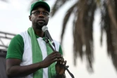 Ousmane Sonko lors d'une rassemblement de l'opposition place de l'Obélique à Dakar, le 8 juin 2022