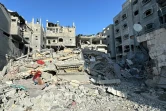 Paysage de destruction à Beit Lahia, dans le nord de la bande de Gaza, visée dans la nuit par de nouvelles frappes israéliennes, le 21 octobre 2024