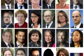 Montage de portraits des membres du gouyvernement réalisé& le 17 mai 2017