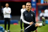 La France espère briller grâce au pied gauche de Griezmann, le 15 juin 2018 à Kazan lors d'une sénace d'entraînement