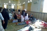 Des victimes de l'attentat meurtrier dans la mosquée al-Rawda en Egypte, le 24 novembre 2017
