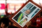 Des partisans de Dilma Rousseff à Brasilia le 16 avril 2017