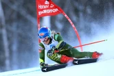 L'Américaine Mikaela Shiffrin lors de la 1re manche du slalom géant de Killington, dans le Vermont, le 30 novembre 2019
