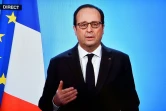 François Hollande annonçant qu'il renonçait à se présenter à la présidentielle, le 1er décembre 2016 à l'Elysée à Paris