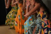 Le "ori Tahiti", danse traditionnelle, technique et codifiée, centrée sur d?amples mouvements du bassin, le 8 avril 2019