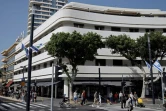 Un immeuble de style Bauhaus, au 94-96 de la rue Dizengoff, le 23 avril 2019 à Tel-Aviv, en Israël