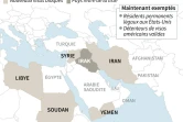 Carte présentant les pays inclus dans le nouveau décret migratoire de Trump