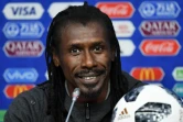 Le sélectionneur du Sénégal Aliou Cissé lors d'une conférence de presse le 27 juin 2018 avant la rencontre face à la Colombie à Samara 