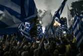 Des partisans du Premier ministre grec Kyriakos Mitsotakis, le 19 mai 2023 à Athènes