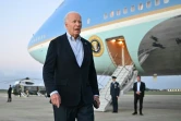 Le président américain Joe Biden s'adresse aux journalistes à la base militaire d'Andrews dans le Maryland, le 3 octobre 2024