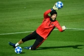 Le gardien du PSG Gianluigi Buffon lors d'une séance d'entraînement, le 5 novembre 2018 à Saint-Germain-en-Laye 
