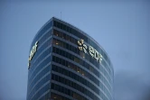 La tour de l'EDF le 26 février 2014 dans le quartier de La Défense à Courbevoie