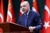 Le président turc Recep Tayyip Erdogan, le 5 avril 2021 à Ankara