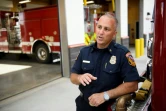 John Messina, chef des pompiers du comté de Butte (nord de la Californie) dans la caserne d'Oroville, le 26 mai 2021