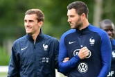 Antone Griezmann et André-Pierre Gignac, le 29 août 2016 à Clairefontaine-en-Yvelines