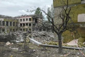 Une école détruite près de Kramatorsk, dans la région de Donetsk, le 25 juillet 2022 en Ukraine