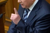 L'ex-président ukrainien Léonid Kravtchouk au parlement ukrainien, à Kiev, le 29 janvier 2014