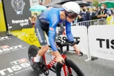 Le coureur d'Alpecin Mathieu Van Der Poel au départ de la première étape du Tour de France à Copenhague, le 1er juillet 2022 