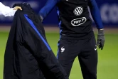 L'attaquant de l'équipe de France Nabil Fékir lors d'une séance d'entraînement des Bleus à Clairefontaine-en-Yvelines, le 6 novembre 2017 