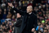 L'entraîneur du Real Madrid Zinedine Zidane au stade Santiago Bernabeu de Madrid le 22 décembre 2019