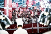 Des supporters danois venus assister au Bocuse d'Or Europe 2018 à Turin