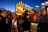 Manifestation de soutien aux otages retenus par le Hamas et à leurs familles devant le Parlement à Jérusalem, le 7 avril 2024