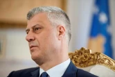 Le président kosovar Hashim Thaci lors d'un entretien à l'AFP le 31 janvier 2018 dans es bureaux de Pristina