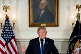 Le président Donald Trump évoque l'accord avec l'Iran le 13 octobre 2017 à la Maison-Blanche