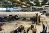 Ligne d'assemblage d'un Boeing en Caroline du sud, le 25 mars 2018