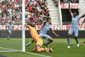 Monaco, porté par son capitaine Radamel Falcao, est allé dominer Dijon, le 13 août 2017 aau stade Gaston-Gérard