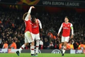 Nicolas Pépé, héros d'Arsenal après soin doublé sur coup franc qui permet aux Gunners de s'imposer face à Guimaraes, le 24 octobre 2019 à Londres