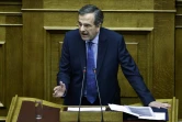  Antonis Samaras, le 28 juin 2015 au Parlement à Athènes