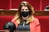 La ministre déléguée à la citoyenneté Marlène Schiappa le 30 mars 2021 à l'Assemblée nationale à Paris