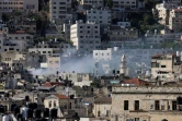 De la fumée pendant une opération des forces israéliennes à Naplouse, le 4 mai 2023 en Cisjordanie occupée