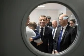 Emmanuel Macron et Jean-Michel Blanquer lors d'une visite d'école, le 18 janvier 2019 à Saint-Sozy