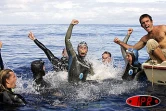 Mercredi 9 juin 2004 - Record du monde de plongée en apnée pour Guillaume Néry