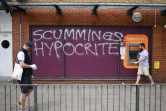 Graffiti s'en prenant à Dominic Cummings, à Londres le 26 mai 2020