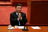 Le président chinois Xi Jinping lors du 110e anniversaire de la révolution du Xinhai, à Pékin le 9 octobre 2021