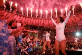 Des danseurs lors de la cérémonie de clôture des Jeux Paralympiques au stade du Maracana, le 18 septembre 2016 à Rio 